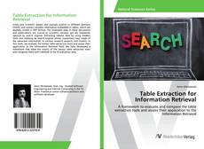 Bookcover of Table Extraction for Information Retrieval