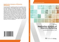 Copertina di Application Analysis of Diversity Marketing