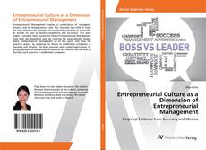 Copertina di Entrepreneurial Culture as a Dimension of Entrepreneurial Management