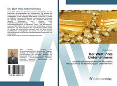 Portada del libro de Der Wert Ihres Unternehmens