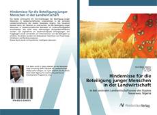 Portada del libro de Hindernisse für die Beteiligung junger Menschen in der Landwirtschaft