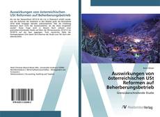 Bookcover of Auswirkungen von österreichischen USt Reformen auf Beherberungsbetrieb