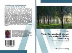 Bookcover of Vorschlag von Maßnahmen zur wirtschaftlichen Entwicklung