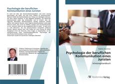 Portada del libro de Psychologie der beruflichen Kommunikation eines Juristen