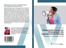 Bookcover of Afrikanische Frauen im Ministerium: Die nigerianische Erfahrung