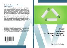 Bookcover of Buch der Zusammenfassungen - GEETAM 2019