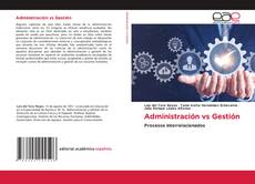 Buchcover von Administración vs Gestión