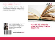 Portada del libro de Manual de práctica integral de la Lengua Española