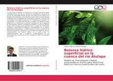 Bookcover of Balance hídrico superficial en la cuenca del río Atulapa