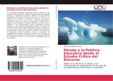 Copertina di Mirada a la Política Educativa desde el Estudio Crítico del Discurso