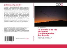 Обложка La defensa de los derechos fundamentales Rarámuris