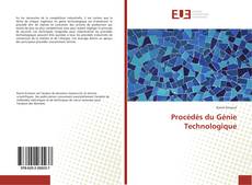 Buchcover von Procédés du Génie Technologique