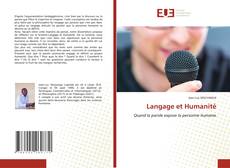 Bookcover of Langage et Humanité
