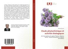 Etude phytochimique et activités biologiques的封面