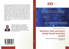 Capa do livro de Nonlinear state estimators design based sensorless control 