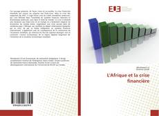 Buchcover von L'Afrique et la crise financière