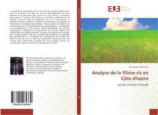 Capa do livro de Analyse de la filière riz en Côte d'Ivoire 