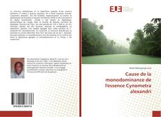 Buchcover von Cause de la monodominance de l'essence Cynometra alexandri