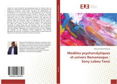 Capa do livro de Modèles psychanalytiques et univers Romanesque : Sony Labou Tansi 