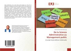 Capa do livro de De la Science Administrative au Management public 