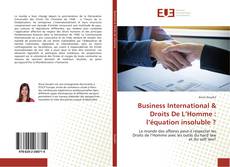 Buchcover von Business International & Droits De L’Homme : l’équation insoluble ?