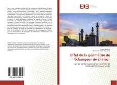 Buchcover von Effet de la géométrie de l’échangeur de chaleur