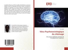 Capa do livro de Vécu Psychosociologique du chômage 