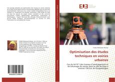 Buchcover von Optimisation des études techniques en voiries urbaines