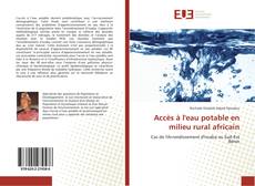 Buchcover von Accès à l'eau potable en milieu rural africain