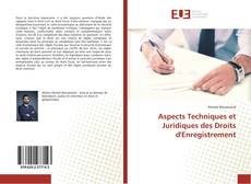 Buchcover von Aspects Techniques et Juridiques des Droits d'Enregistrement
