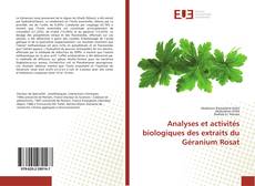 Buchcover von Analyses et activités biologiques des extraits du Géranium Rosat