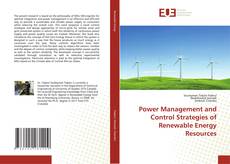 Buchcover von Power Management and Control Strategies of Renewable Energy Resources