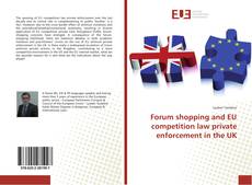 Buchcover von Forum shopping and EU competition law private enforcement in the UK