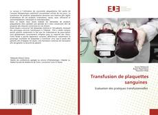 Buchcover von Transfusion de plaquettes sanguines