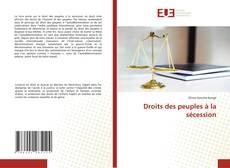 Portada del libro de Droits des peuples à la sécession