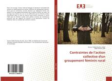 Capa do livro de Contraintes de l’action collective d'un groupement féminin rural 