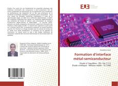 Обложка Formation d’interface métal-semiconducteur