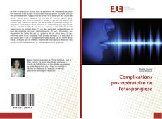 Copertina di Complications postopératoire de l'otospongiose