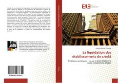 Copertina di La liquidation des établissements de crédit
