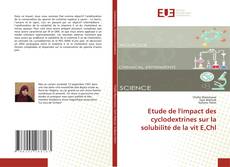 Обложка Etude de l'impact des cyclodextrines sur la solubilité de la vit E,Chl