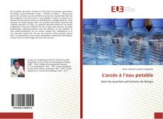 L'accès à l’eau potable kitap kapağı
