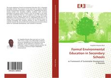Copertina di Formal Environmental Education in Secondary Schools