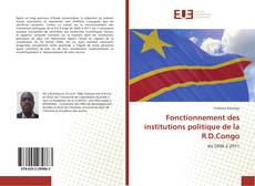 Bookcover of Fonctionnement des institutions politique de la R.D.Congo