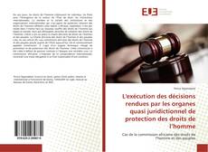 Copertina di L'exécution des décisions rendues par les organes quasi juridictionnel de protection des droits de l’homme