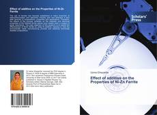 Effect of additive on the Properties of Ni-Zn Ferrite kitap kapağı