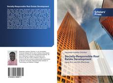 Buchcover von Socially-Responsible Real Estate Development