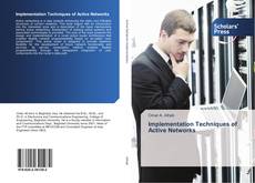 Implementation Techniques of Active Networks kitap kapağı