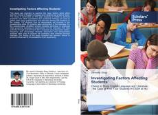 Investigating Factors Affecting Students’ kitap kapağı