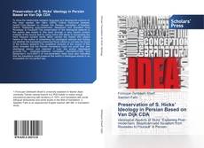 Preservation of S. Hicks’ Ideology in Persian Based on Van Dijk CDA kitap kapağı