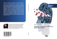 Teacher Training and Policy in Adult Education kitap kapağı